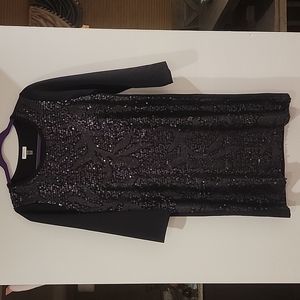 Sequins Black Dress Size S